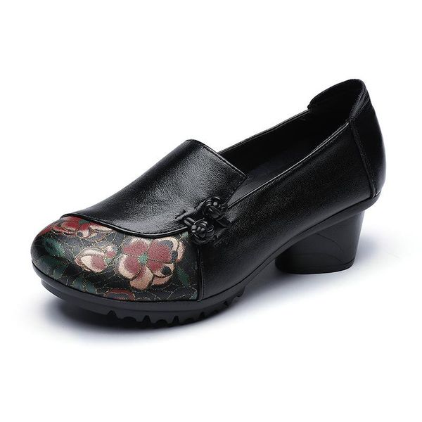 dress shoes 2021 women soft soled chunky heel lady genuine leather comfortable high, Black
dress shoes 2021 women soft soled chunky heel lady genuine leather comfortable high, Black