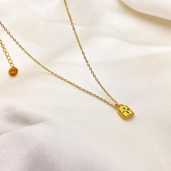 pendant necklaces japan and south korea fashion enamel glaze small lock necklace women's jewelry, Silver
pendant necklaces japan and south korea fashion enamel glaze small lock necklace women's jewelry, Silver
