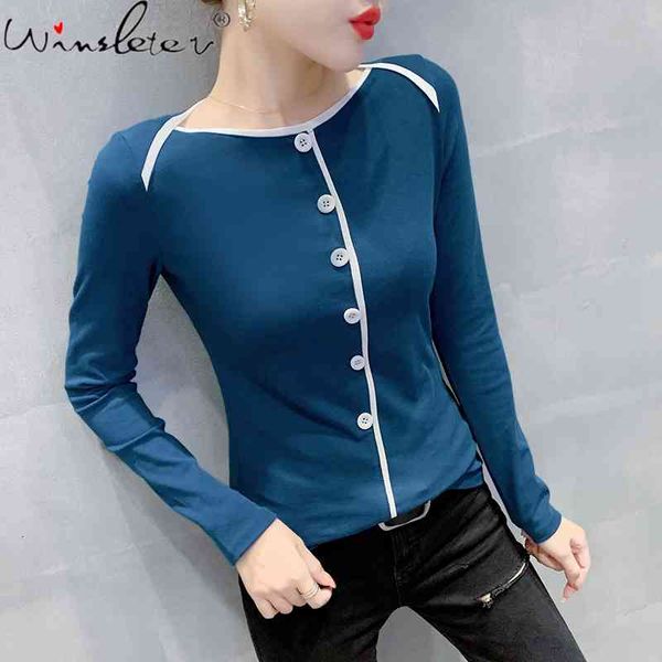 women's t-shirt spring fall korean clothes girl fashion off collar pullover button cotton women solid tees t0d412a 1be2, White
women's t-shirt spring fall korean clothes girl fashion off collar pullover button cotton women solid tees t0d412a 1be2, White