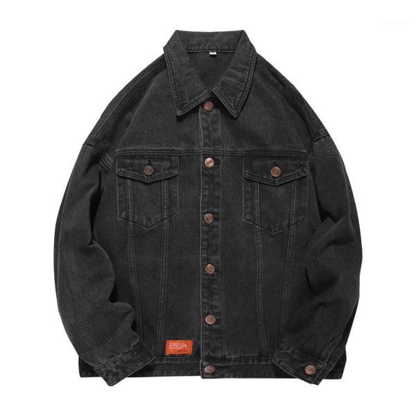 men denim jacket coat spring autumn daily casual slim fashion outerwear hip hop streetwear oversize black jean clothes men's jackets, Black;brown
men denim jacket coat spring autumn daily casual slim fashion outerwear hip hop streetwear oversize black jean clothes men's jackets, Black;brown