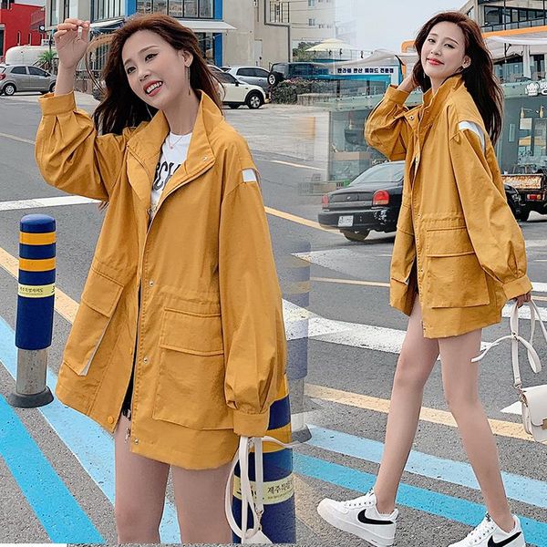 women's trench coats 2021 autumn zipper windbreaker women windproof jacket outdoor sport hiking jackets long coat girl, Tan;black
women's trench coats 2021 autumn zipper windbreaker women windproof jacket outdoor sport hiking jackets long coat girl, Tan;black