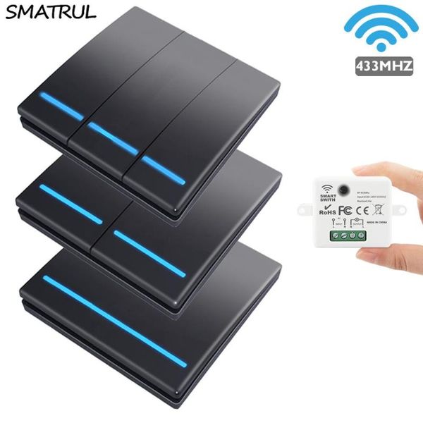 smart home control smatrul mini module wireless push switch light 433mhz electrical remote button wall panel on off 220v10a led
smart home control smatrul mini module wireless push switch light 433mhz electrical remote button wall panel on off 220v10a led