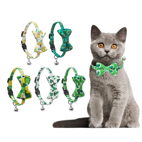 cat collars & leads st. patrick's day pet collar for puppies cats adjustable bow tie with bells
cat collars & leads st. patrick's day pet collar for puppies cats adjustable bow tie with bells