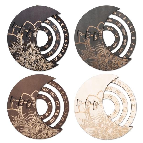 novelty items wooden round circular rotating calendar wall decoration perpetual table 85db
novelty items wooden round circular rotating calendar wall decoration perpetual table 85db