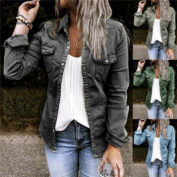 women's jackets fashion denim thin coats autumn spring single button outerwear slim jeans, Black;brown
women's jackets fashion denim thin coats autumn spring single button outerwear slim jeans, Black;brown