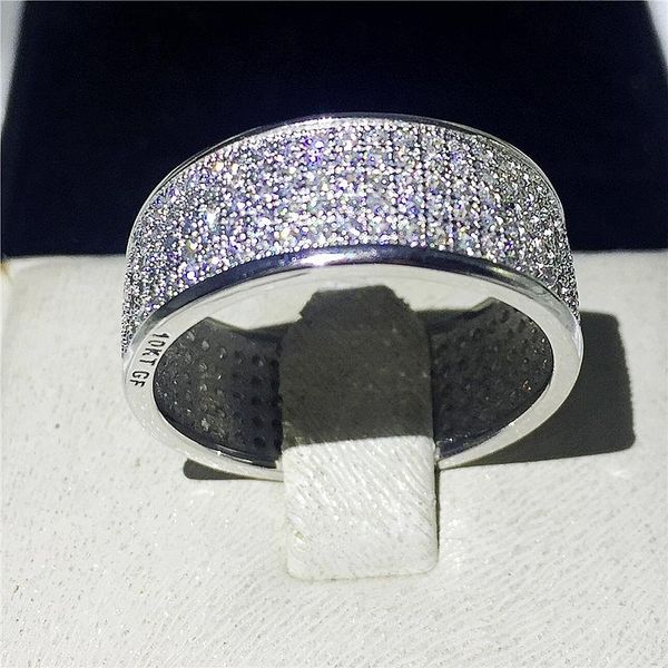 wedding rings luxury jewelry five rows pave setting full 185pcs zircon 10kt white gold filled engagement band ring for women, Slivery;golden
wedding rings luxury jewelry five rows pave setting full 185pcs zircon 10kt white gold filled engagement band ring for women, Slivery;golden