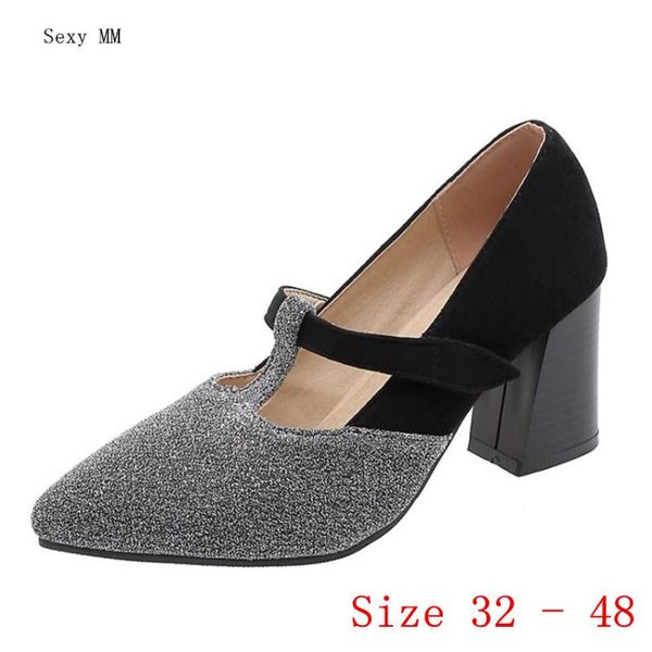 dress shoes high heels women pumps t strap heel stiletto woman party wedding kitten small plus size 32 - 48, Black
dress shoes high heels women pumps t strap heel stiletto woman party wedding kitten small plus size 32 - 48, Black