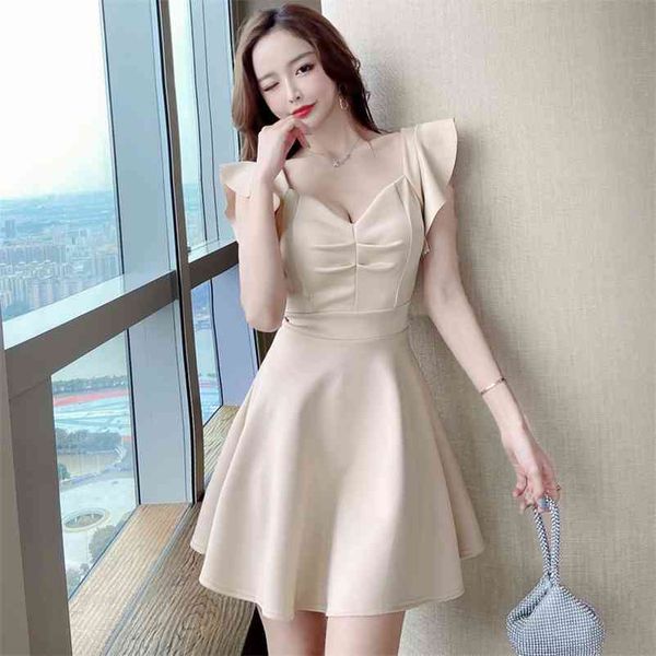 summer women backless beach party dress casual short butterfly sleeve a-line sundress v-neck ruffle vestidos 210530, Black;gray
summer women backless beach party dress casual short butterfly sleeve a-line sundress v-neck ruffle vestidos 210530, Black;gray
