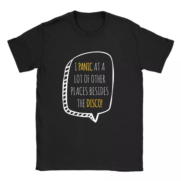 panic at other places mens t-shirt disco funny gift present music, White;black
panic at other places mens t-shirt disco funny gift present music, White;black