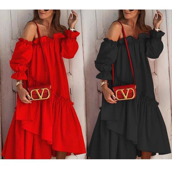 casual dresses 2021 style in early autumn off shoulder lace pleated dress women long sleeve irregular hem, Black;gray
casual dresses 2021 style in early autumn off shoulder lace pleated dress women long sleeve irregular hem, Black;gray
