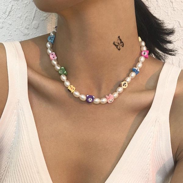 chokers diezi korean imitation pearl choker necklace women girls sweet multicolor animal soft clay beads jewelry, Golden;silver
chokers diezi korean imitation pearl choker necklace women girls sweet multicolor animal soft clay beads jewelry, Golden;silver