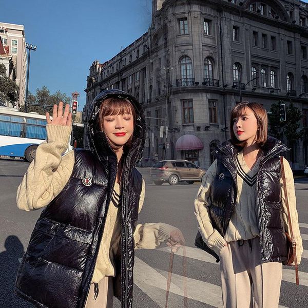women's vests fashion korean oversized winter jacket women 2021 outer wear vest coat female parkas vetement femme zjt116, Black;white
women's vests fashion korean oversized winter jacket women 2021 outer wear vest coat female parkas vetement femme zjt116, Black;white