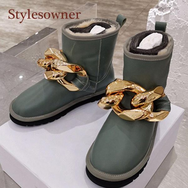 boots matal chain decor woman snow fashion all-match green black ankle designer shoes 2021 arrival
boots matal chain decor woman snow fashion all-match green black ankle designer shoes 2021 arrival