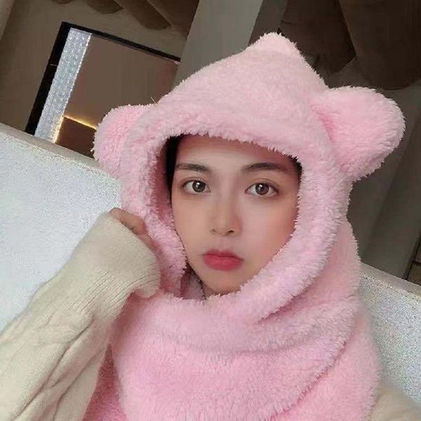 winter women novelty caps warm cute bear ear hat casual 3-in-1 plush scarf gloves solid fleece b2c cycling & masks, Black
winter women novelty caps warm cute bear ear hat casual 3-in-1 plush scarf gloves solid fleece b2c cycling & masks, Black