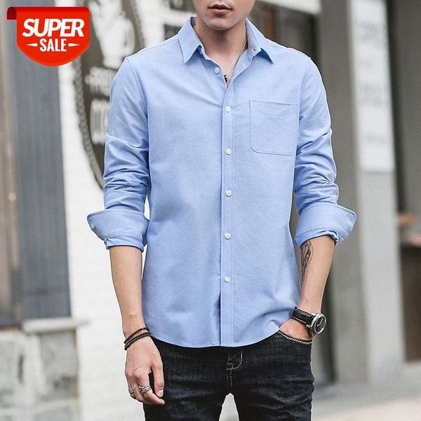 men's solid color cotton oxford shirt korean casual thin slim direct supply can be long sleeves #kj4n, White;black
men's solid color cotton oxford shirt korean casual thin slim direct supply can be long sleeves #kj4n, White;black