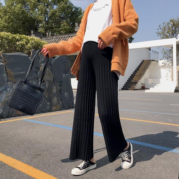 maternity bottoms 8036# autumn winter thick warm cashmere knitted pants elastic waist belly straight loose wide leg for pregnancy, White
maternity bottoms 8036# autumn winter thick warm cashmere knitted pants elastic waist belly straight loose wide leg for pregnancy, White