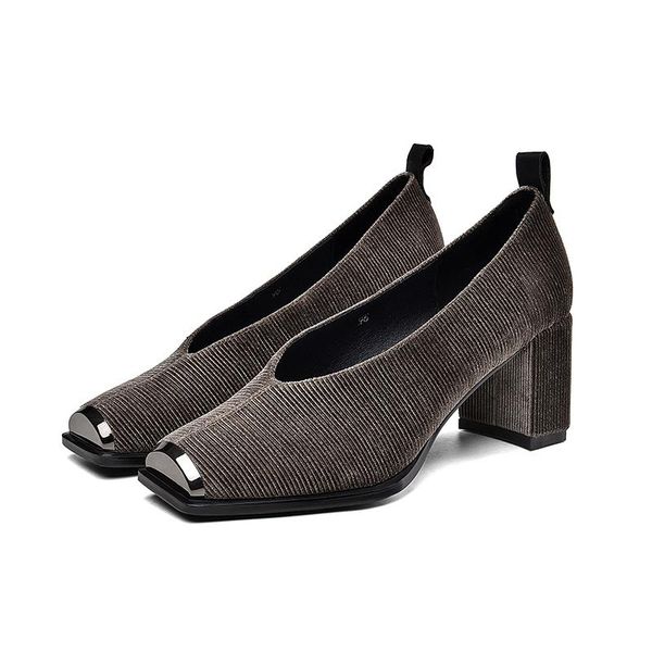 dress shoes spring women square toe pumps genuine leather high heels office work party ladies size 33-42, Black
dress shoes spring women square toe pumps genuine leather high heels office work party ladies size 33-42, Black