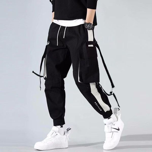 men's pants hip hop sweatpants joggers trousers tactical mens cargo harem men clothesstreetwear pockets jogger, Black
men's pants hip hop sweatpants joggers trousers tactical mens cargo harem men clothesstreetwear pockets jogger, Black