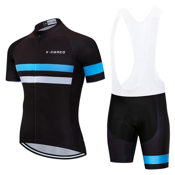 x-cqreg men's short-sleeved cycling jersey set breathable and quick-drying ciclismo mountain bike sportswear racing sets, Black;blue
x-cqreg men's short-sleeved cycling jersey set breathable and quick-drying ciclismo mountain bike sportswear racing sets, Black;blue