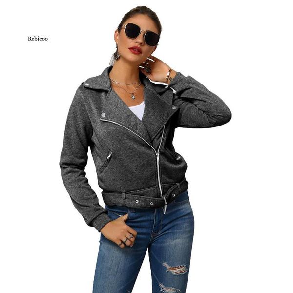 women's jackets plus size women jacket bomber slim short style coat turn-down collar rivets zipper front with belt windbreakers, Black;brown
women's jackets plus size women jacket bomber slim short style coat turn-down collar rivets zipper front with belt windbreakers, Black;brown