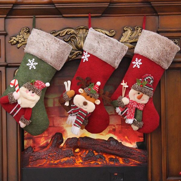 christmas decorations stocking large xmas gift bags fireplace decoration socks year candy holder decor for home
christmas decorations stocking large xmas gift bags fireplace decoration socks year candy holder decor for home
