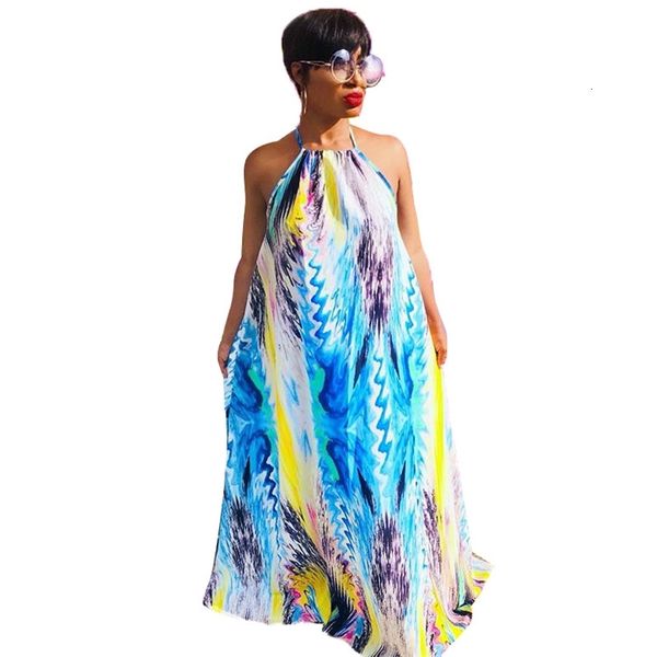 fashion halter women long summer holidays beach party maxi es backless floor length sleeveless print lady gowns, Black;gray
fashion halter women long summer holidays beach party maxi es backless floor length sleeveless print lady gowns, Black;gray