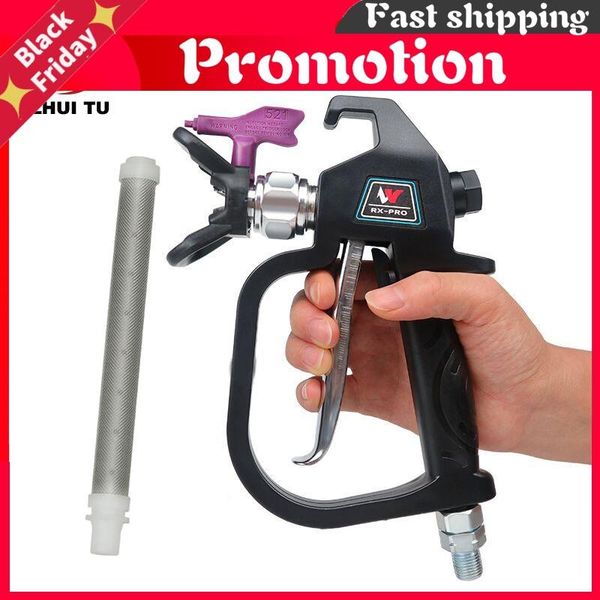 professional spray guns 3600psi high pressure airless paint gun with 517 tip nozzle guard for wagner titan spraying machine
professional spray guns 3600psi high pressure airless paint gun with 517 tip nozzle guard for wagner titan spraying machine