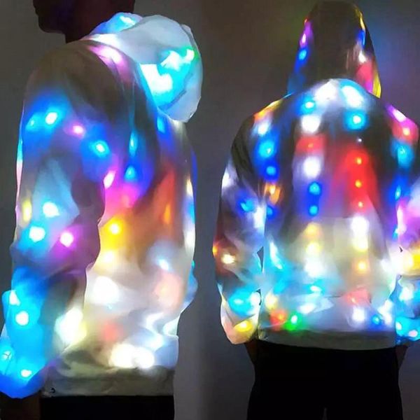 waterproof led glowing cool for party stage flash hooded coats night zipper women jackets women's, Black;brown
waterproof led glowing cool for party stage flash hooded coats night zipper women jackets women's, Black;brown
