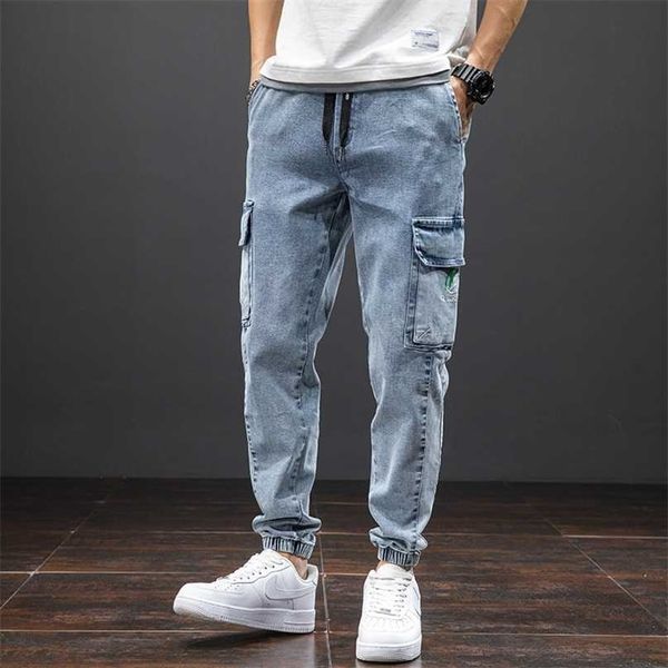 spring summer black blue baggy jeans men streetwear multi-pockets cargo pants joggers jean trousers plus size 6xl 7xl 8xl 211111
spring summer black blue baggy jeans men streetwear multi-pockets cargo pants joggers jean trousers plus size 6xl 7xl 8xl 211111