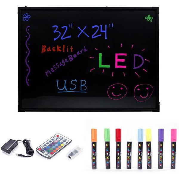party decoration erasable led writing board + 8 fluorescent pen flashing luminated neon advertising panel message menu sign
party decoration erasable led writing board + 8 fluorescent pen flashing luminated neon advertising panel message menu sign
