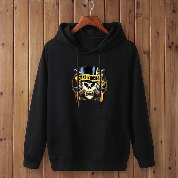men's hoodies & sweatshirts autumn winter guns n roses rock roll print quality streetwear male pullovers casual man clothing, Black
men's hoodies & sweatshirts autumn winter guns n roses rock roll print quality streetwear male pullovers casual man clothing, Black