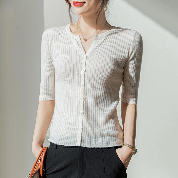women's knits & tees 2021 spring 100% wool knit slim ribbing cardigan cozy solid color sweater seasons casual jacket brand long sleeve, White
women's knits & tees 2021 spring 100% wool knit slim ribbing cardigan cozy solid color sweater seasons casual jacket brand long sleeve, White