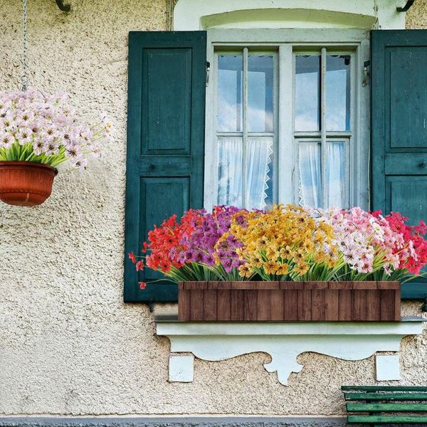 10bundle fake artificial flowers outdoor for decoration uv resistant no fade faux plastic plant garden porch window table office decorative
10bundle fake artificial flowers outdoor for decoration uv resistant no fade faux plastic plant garden porch window table office decorative