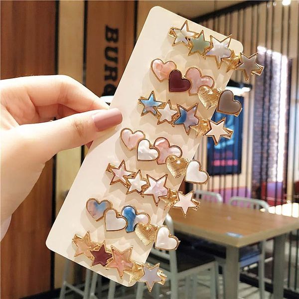 hair accessories 2021 women girls sweet star heart clips hairpin female clip exquisite headdress side headwear, Slivery;white 
hair accessories 2021 women girls sweet star heart clips hairpin female clip exquisite headdress side headwear, Slivery;white