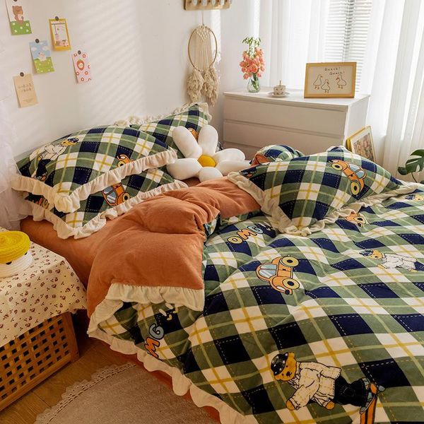 bedding sets 2021 korean version of set thick milk velvet four-piece warm and soft household items single double duvet cover sheet
bedding sets 2021 korean version of set thick milk velvet four-piece warm and soft household items single double duvet cover sheet