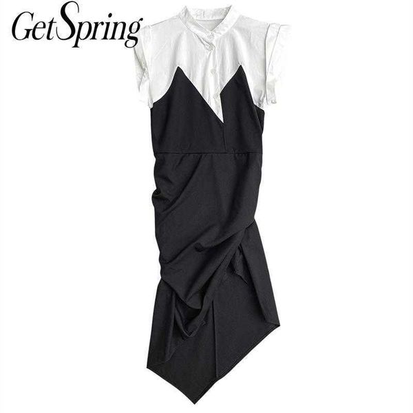 getspring women dress patchwork asymmetry long dresses color matching sleeveless irregular summer 210601, Black;gray
getspring women dress patchwork asymmetry long dresses color matching sleeveless irregular summer 210601, Black;gray