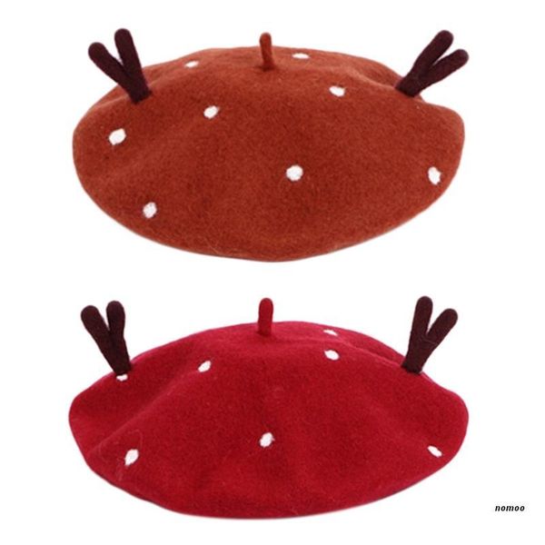 berets women christmas faux wool beret cute 3d antlers vintage painter mushroom hat, Blue;gray
berets women christmas faux wool beret cute 3d antlers vintage painter mushroom hat, Blue;gray