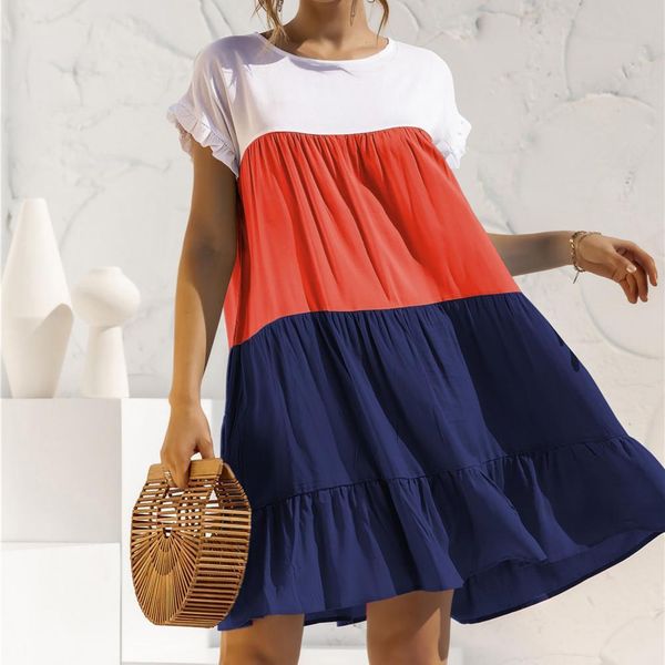 sanwood new zomer vrouwen oversize losse jurk collectie dames casual korte mouw ruches cupcake jurk vrouwelijke strand jurken x0521, Black;gray
sanwood new zomer vrouwen oversize losse jurk collectie dames casual korte mouw ruches cupcake jurk vrouwelijke strand jurken x0521, Black;gray