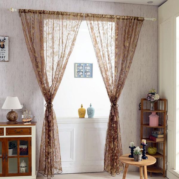 window voile curtain light filtering translucent tulle door drape panel sheer scarf valances for living room & drapes
window voile curtain light filtering translucent tulle door drape panel sheer scarf valances for living room & drapes