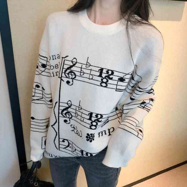 autumn winter women sweater musical women note christamas sweater pullovers femme music note sweaters pull femme nouveaute, White;black
autumn winter women sweater musical women note christamas sweater pullovers femme music note sweaters pull femme nouveaute, White;black
