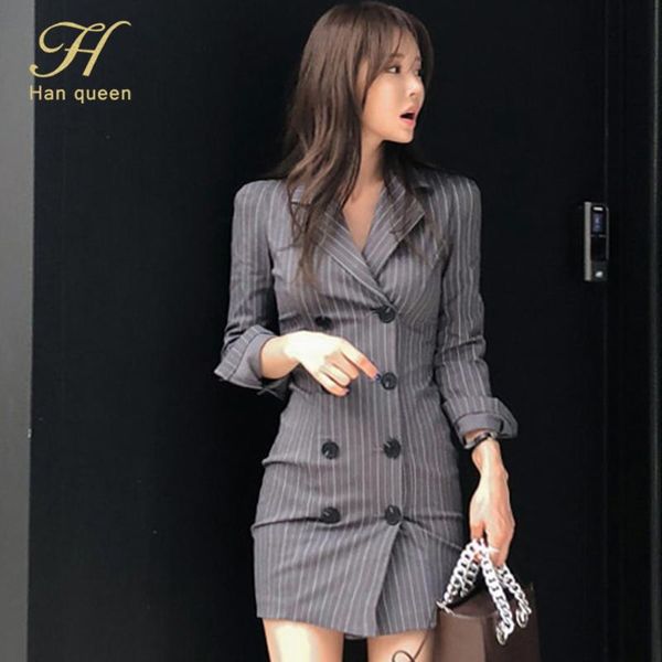 casual dresses h han queen double breasted striped suit vestidos elegant notched office work pencil dress business bodycon women's, Black;gray
casual dresses h han queen double breasted striped suit vestidos elegant notched office work pencil dress business bodycon women's, Black;gray