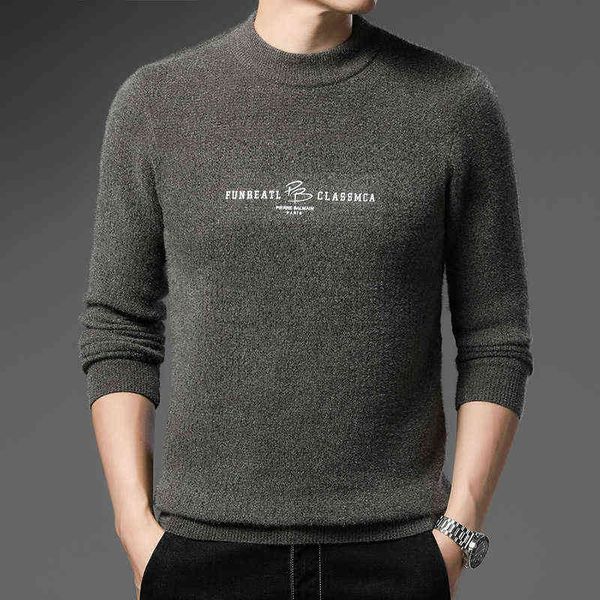 autumn and winter round neck chenille sweater men's british trend thickened knitted bottom shirt, White;black
autumn and winter round neck chenille sweater men's british trend thickened knitted bottom shirt, White;black