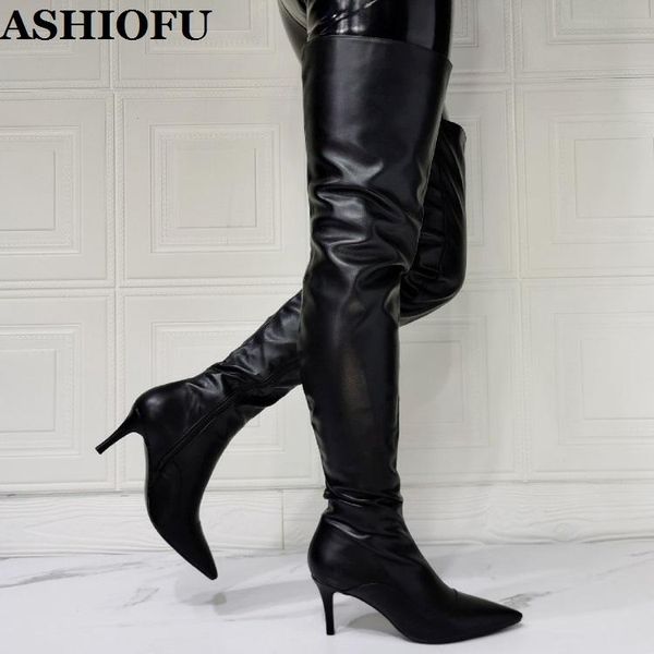 boots ashiofu wholesale women's high heels long real-pos party prom evening thigh large size fashion, Black
boots ashiofu wholesale women's high heels long real-pos party prom evening thigh large size fashion, Black