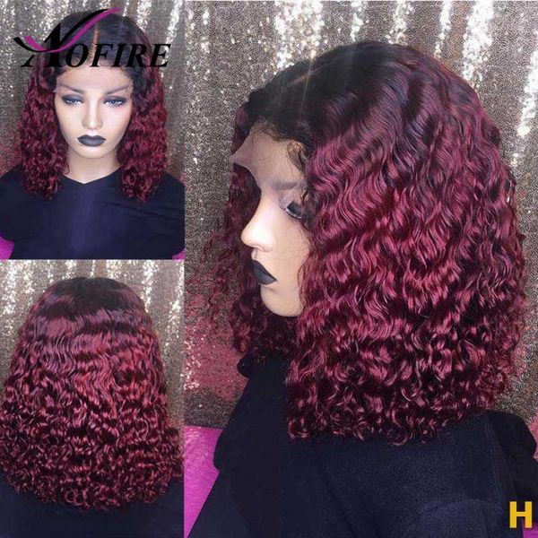 ombre bob lace front wig brazilian remy human hair curly 13x6 wigs pre plucked 150% density for women1, Black;brown
ombre bob lace front wig brazilian remy human hair curly 13x6 wigs pre plucked 150% density for women1, Black;brown