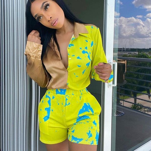 women's tracksuits stylish lady contrast color 2 piece set women long sleeve button shirt and shorts 2021 autumn club party elegant out, Gray
women's tracksuits stylish lady contrast color 2 piece set women long sleeve button shirt and shorts 2021 autumn club party elegant out, Gray