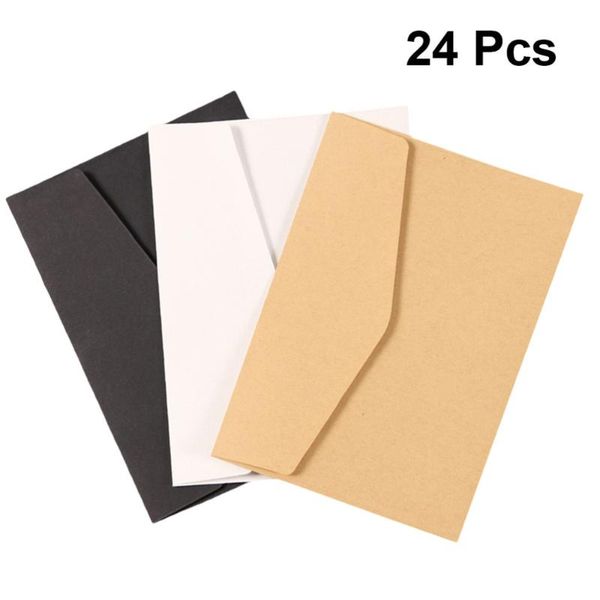 gift wrap 24pcs kraft paper european style vintage business envelope postcard envelopes (black, white and beige color)
gift wrap 24pcs kraft paper european style vintage business envelope postcard envelopes (black, white and beige color)