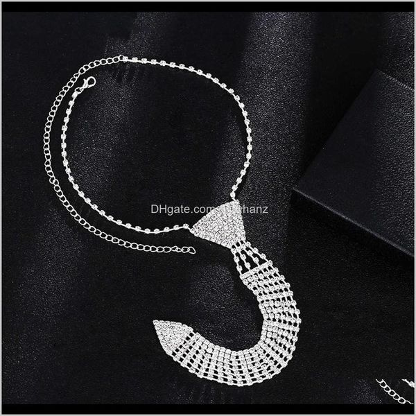 pendant necklaces & pendants jewelry drop delivery 2021 ins tie bridal accessories fashion diamond claw chain necktie necklace antet, Silver
pendant necklaces & pendants jewelry drop delivery 2021 ins tie bridal accessories fashion diamond claw chain necktie necklace antet, Silver