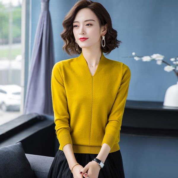 women's sweaters tuangbiang woman jacquard ribbed v-neck elasticity pullovers autumn winter elegant splicing lady long sleeve knit, White;black
women's sweaters tuangbiang woman jacquard ribbed v-neck elasticity pullovers autumn winter elegant splicing lady long sleeve knit, White;black
