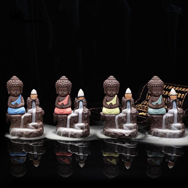 fragrance lamps creative home decor the little monk small buddha censer backflow incense burner use in teahouse
fragrance lamps creative home decor the little monk small buddha censer backflow incense burner use in teahouse