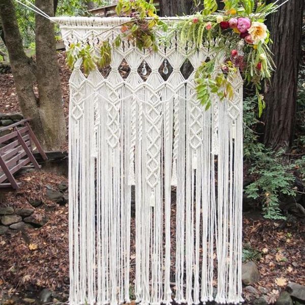 party decoration 140cm x 180cm macrame hand-knitted tapestry living room wall hanging outdoor wedding door curtain
party decoration 140cm x 180cm macrame hand-knitted tapestry living room wall hanging outdoor wedding door curtain